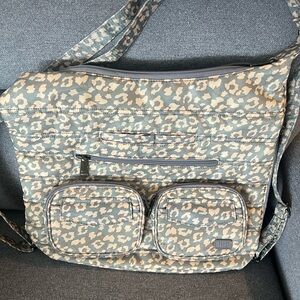 Lug Leopard Print Crossbody Bag Backback